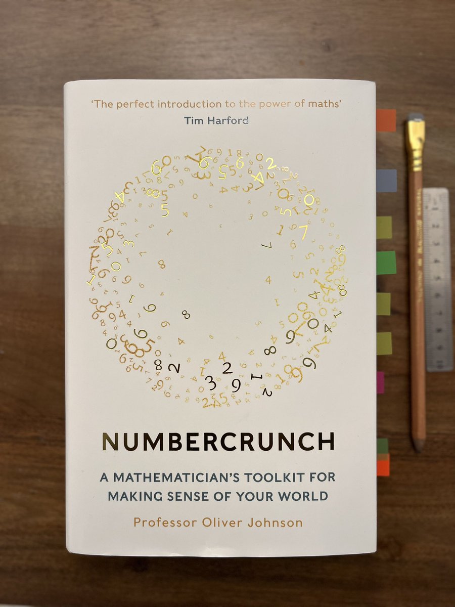 The perfect book with which to celebrate #NationalNumeracyDay 🧮!

#Numbercrunch by @bristoliver is a captivating exploration of numbers and “makes a passionate case for how just a little bit more numeracy could help us all” (@whippletom).