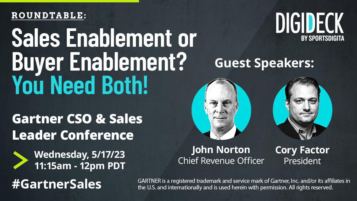 🌟 Join our roundtable TODAY, May 17th at 11:15 am PT to leverage BOTH #sales enablement AND buyer enablement best practices while getting candid about the challenges and trends we’re seeing in the marketplace. 🏆

#GartnerSales #SalesEnablement #RevenueEnablement