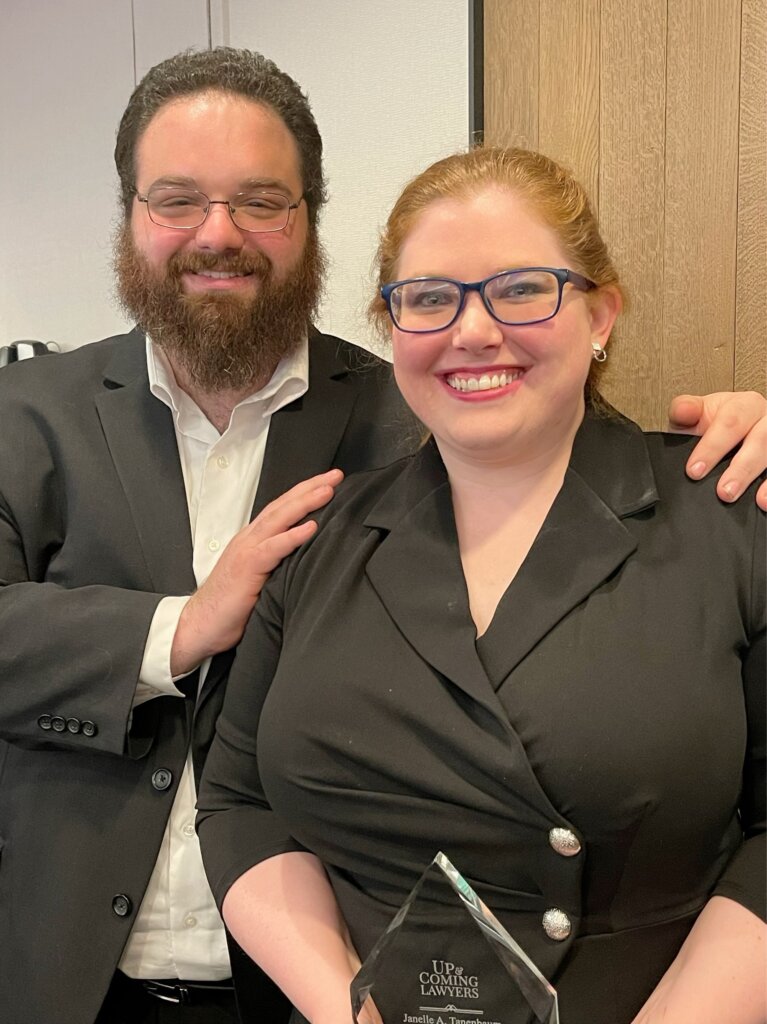 SederLaw's tweet photo. We’re pleased to announce that Janelle A. Tanenbaum has been selected as a MassachusettsLawyers Weekly Excellence in the Law 2023 “Up and Coming Lawyer” and was honored at the annual Excellence in the Law awards ceremony held in Boston last night  https://t.co/i0tgPtZYdl https://t.co/7iPg66JE84