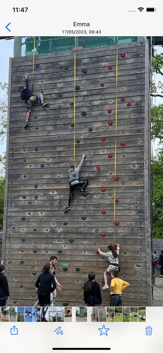 Courage in action another Upton #value @condoverhall having an amazing experience on the climbing wall building our #resilience skills