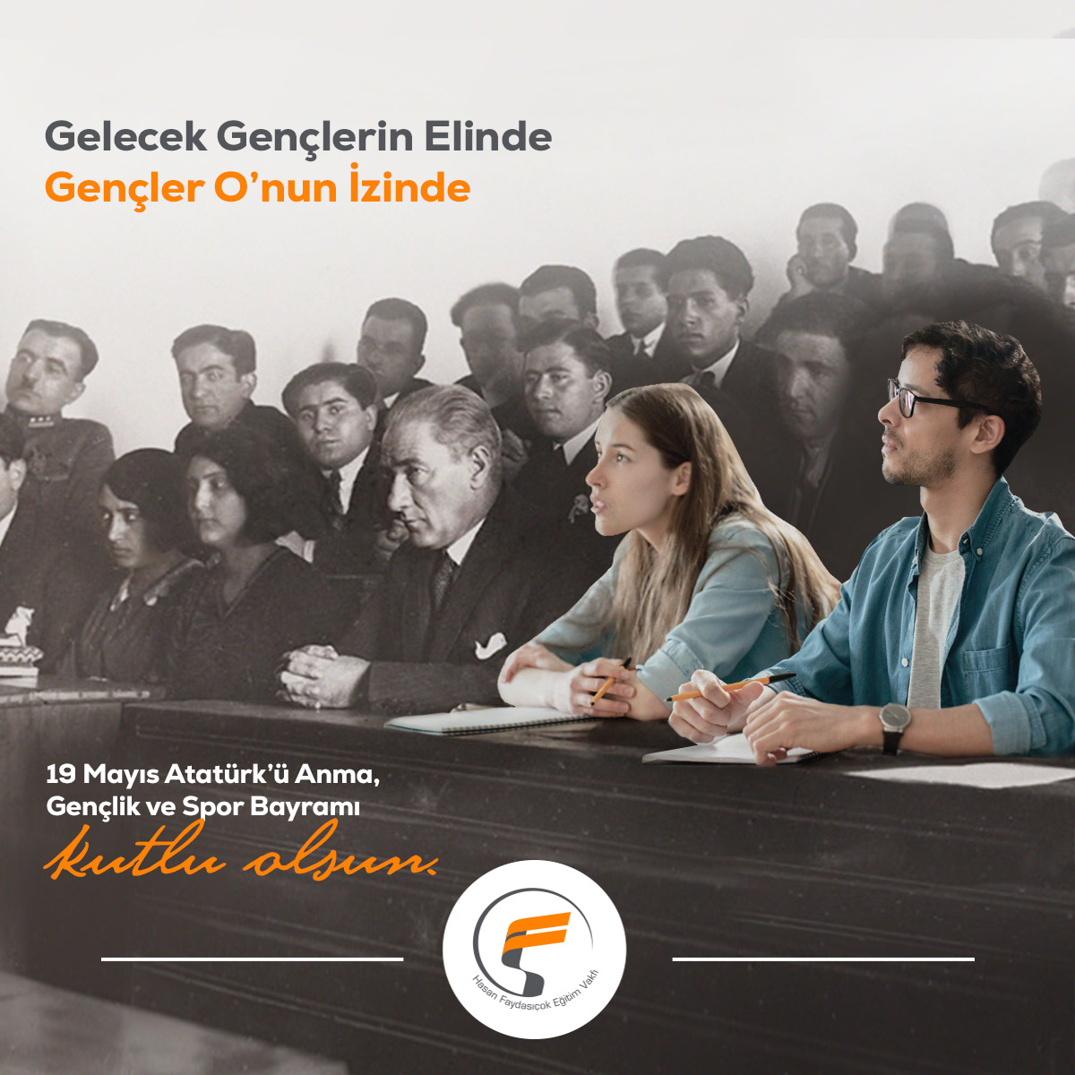 Gelecek gençlerin elinde gençler O'nun izinde.
19 Mayıs Atatürk'ü Anma, Gençlik ve Spor Bayramı kutlu olsun!

#Faydasıçok #19Mayıs #Faydasıçokvakfı