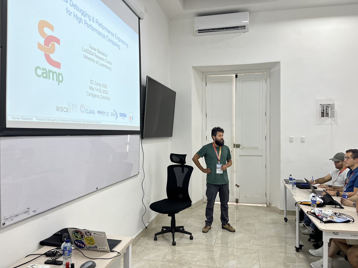 #SCCAMP2023’s Wednesday starts with Xavier Besseron from <a href="/uni_lu/">uni.lu</a> and <a href="/SuperCCamp/">SC-Camp</a> co-chair.