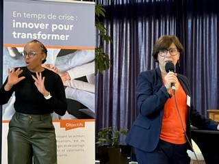 "En temps de crise : innover pour transformer" La
<a href="/FondationANAIS/">Fondation ANAIS</a> réunie avec le groupe des 10+ pour partager sur les projets novateurs ayant émergé pendant la crise COVID 
Avec <a href="/gdarrieussecq/">Geneviève Darrieussecq</a> <a href="/GeMannarino/">Geneviève Mannarino</a>
#handicap
<a href="/CNSA_actu/">CNSA</a> <a href="/Solidarite_gouv/">Ministère des Solidarités</a>