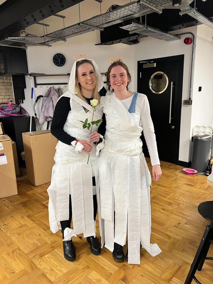 EnzymeComms's tweet image. All white all night, and oh, what a night! Wedding bells are ringing in the Enzyme office. Congratulations to our Enzymers, Pennie and Nadine on their engagements. We celebrated the news with a white party, both brides gained a wedding dress at the end of it too! 💍👰‍♀️