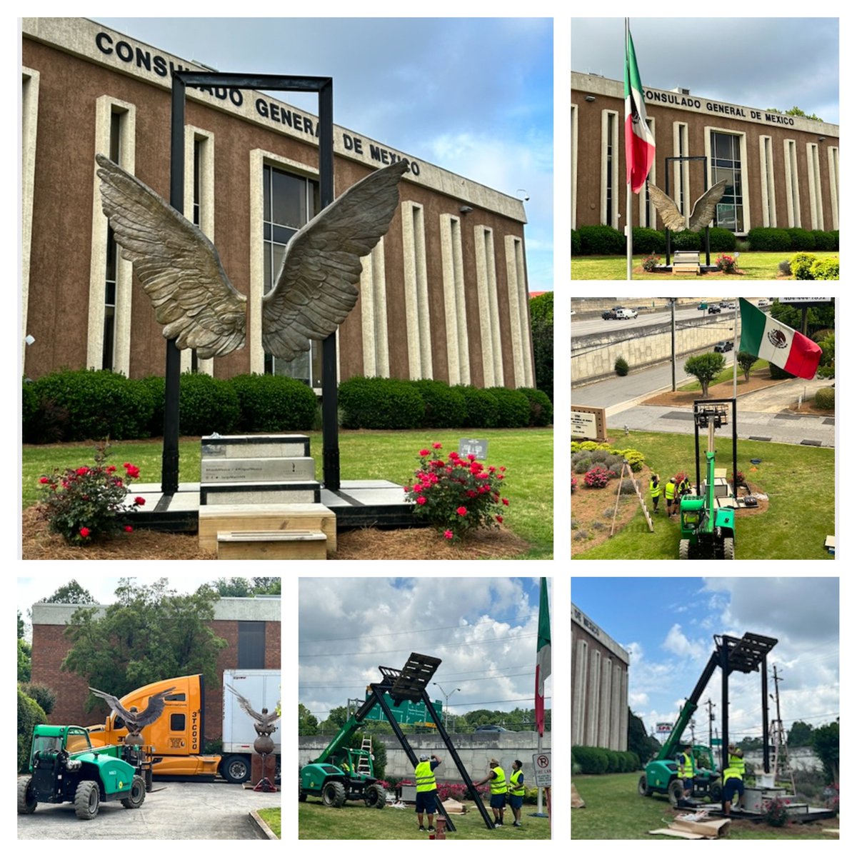 Consulmex Atlanta (@consulmexatl) on Twitter photo 🪽Después de más de año, ayer despedimos de #TuConsulMexAtl a las icónicas #alasdelaciudadBrookhaven del reconocido escultor mexicano <a href="/JorgeMarinMX/">Jorge Marín</a>
¡Gracias por visitarnos y por compartir con nosotros innumerables memorias!
Nos vemos en otra ciudad del mundo🌍
<a href="/BrookhavenGaGov/">City of Brookhaven</a> 🪽Después de más de año, ayer despedimos de #TuConsulMexAtl a las icónicas #alasdelaciudadBrookhaven del reconocido escultor mexicano <a href="/JorgeMarinMX/">Jorge Marín</a>
¡Gracias por visitarnos y por compartir con nosotros innumerables memorias!
Nos vemos en otra ciudad del mundo🌍
<a href="/BrookhavenGaGov/">City of Brookhaven</a>