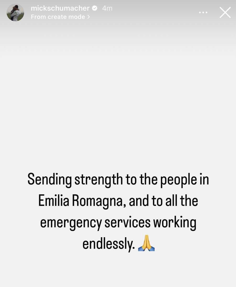 Mick’s message towards the situation in Imola 🫶🏻

via mickschumacher ig story