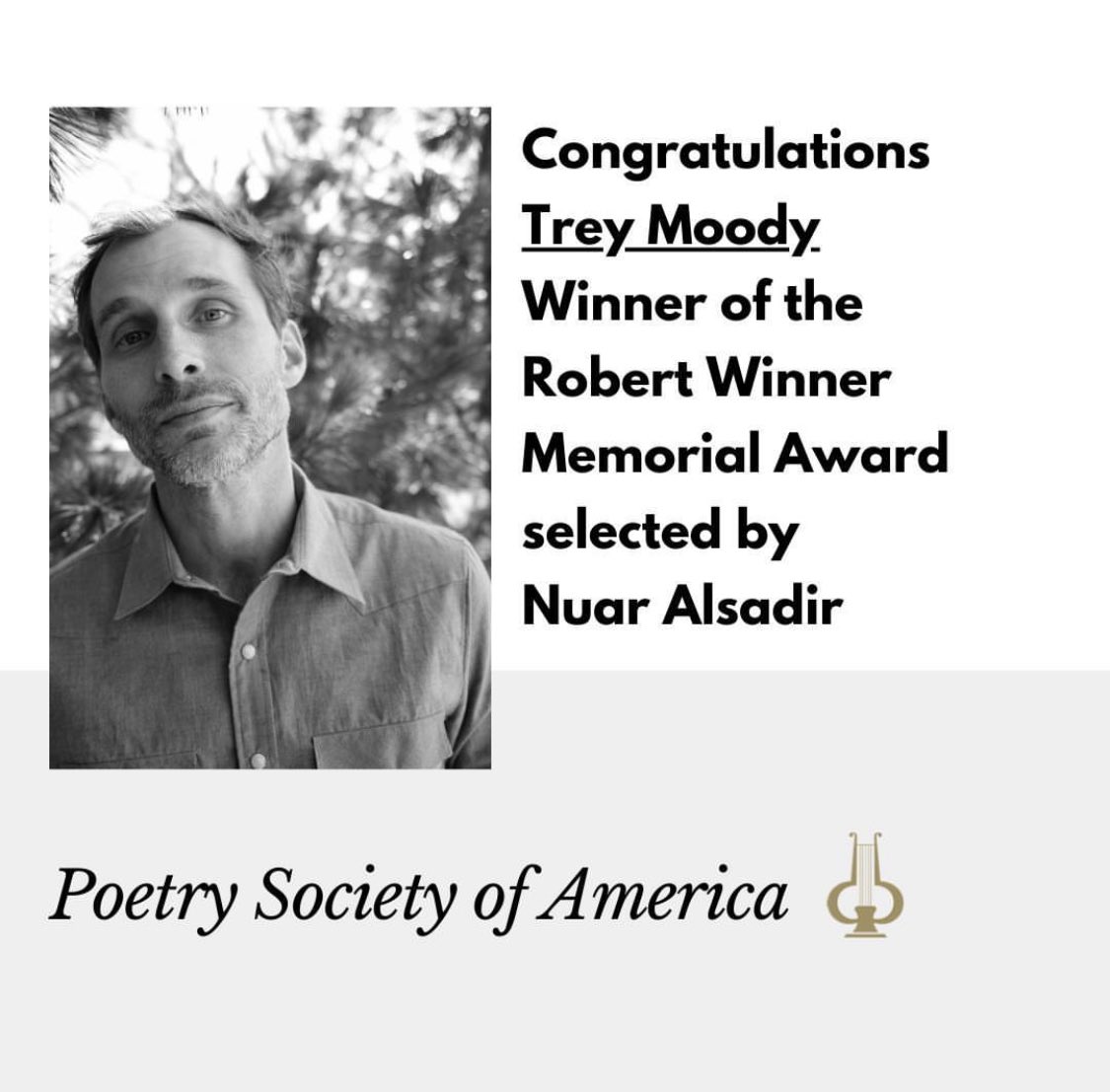 Holy moly, y’all—ten of my poems won the @Poetry_Society Robert H. Winner Memorial Award. Deep gratitude to @FrthPrsnSnglr for selecting them. Onward!

poetrysociety.org/award-winners/…