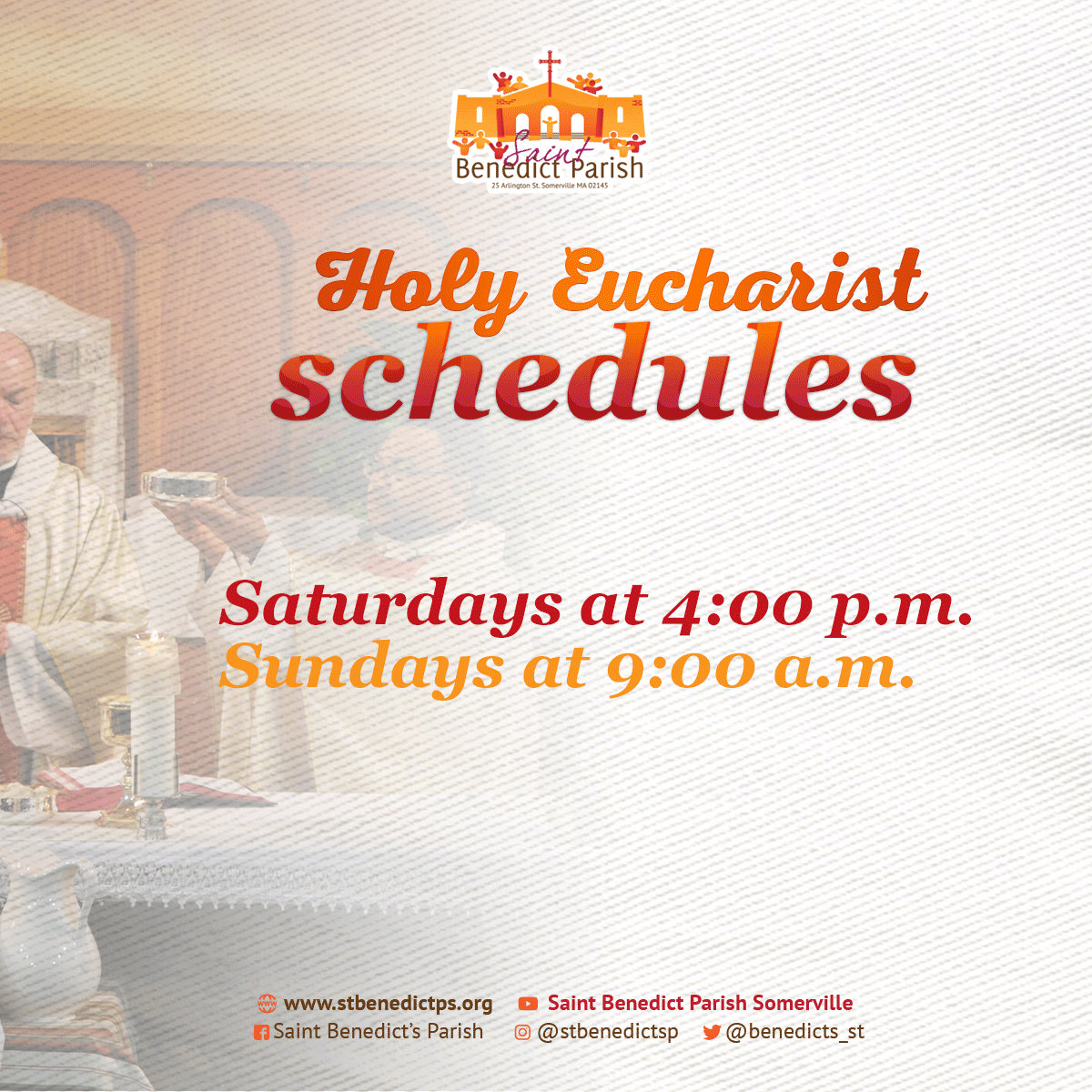 Come and join us for a moment of closeness, worship, and forgiveness with Jesus Eucharist.
#HolyEucharist #JesusEucharist #MassSchedules #Worship #Forgiveness #Somerville #Boston