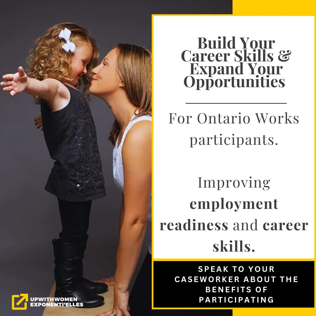 The Ontario Works Customized Employment &amp; Entrepreneurship Essentials program is designed to help participants gain employable skills. If this program is right for you, speak to your Ontario Works caseworker for more information on the programs and the referral process.