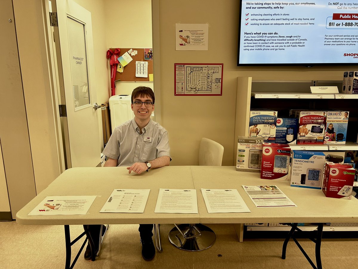 _mikaelymae's tweet photo. Come visit us at Shoppers Paradise to have your blood pressure measured as part of May Measure Month! @MayMeasureOrg @schoolofpharm https://t.co/GMXosD28gr