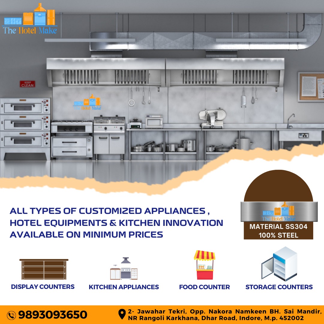 All types of customized appliances, hotel equipment's $ kitchen innovation available on minimum prices
. Display Counters
. Kitchen Appliances
. Food Counter
. Storage Counters

#displaycounters #kitchenappliances #foodcounter #storagecounters #chappandukan #KitchenHacks
