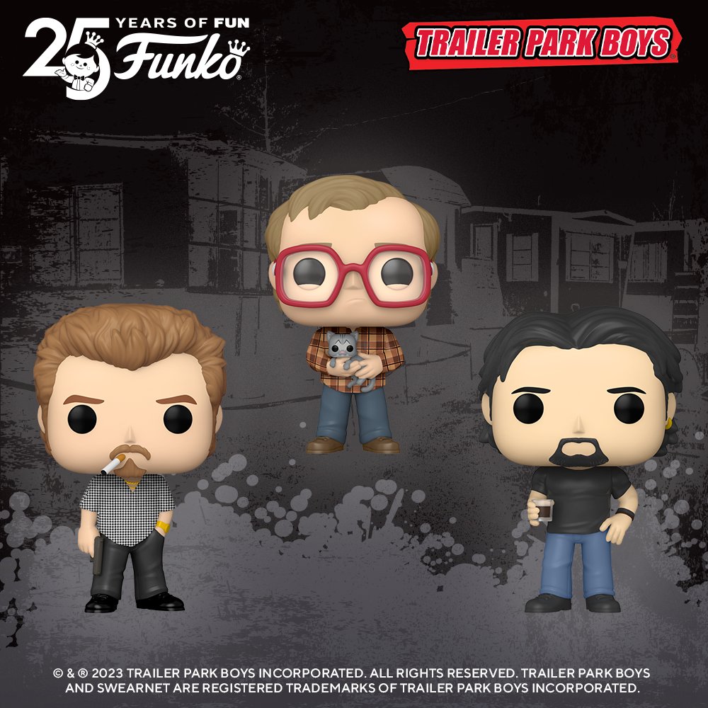 Round up your pals and get ready for crazy hijinks and endless hilarity in Sunnyvale Trailer Park. Welcome the Trailer Park Boys into your home and Pop! collection today!  bit.ly/3BAkEPx #Funko #FunkoPOP