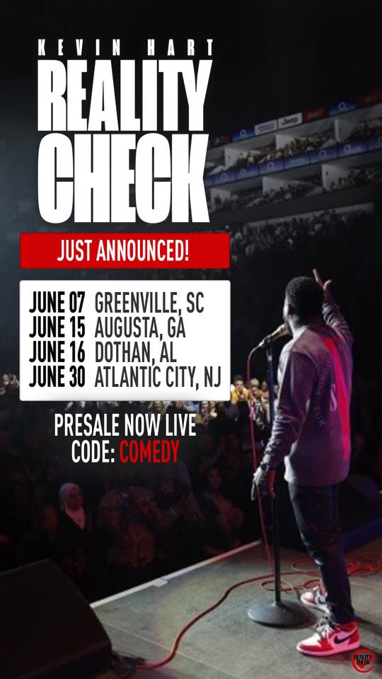 Kevin Hart on Twitter "New shows just added in Greenville SC, Augusta
