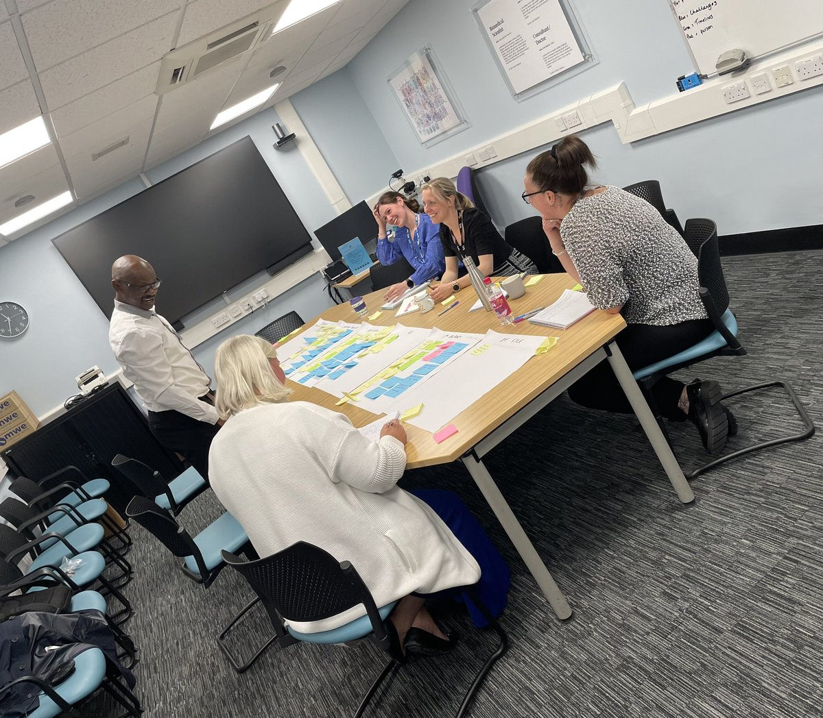 Really valuable &amp; productive process mapping session yesterday with the team from <a href="/MSDintheUK/">MSD</a> looking at some of our histology processes.
<a href="/LSC_CA_ALLIANCE/">Lancashire and South Cumbria Cancer Alliance</a> @BthPathology #serviceimprovement #histology