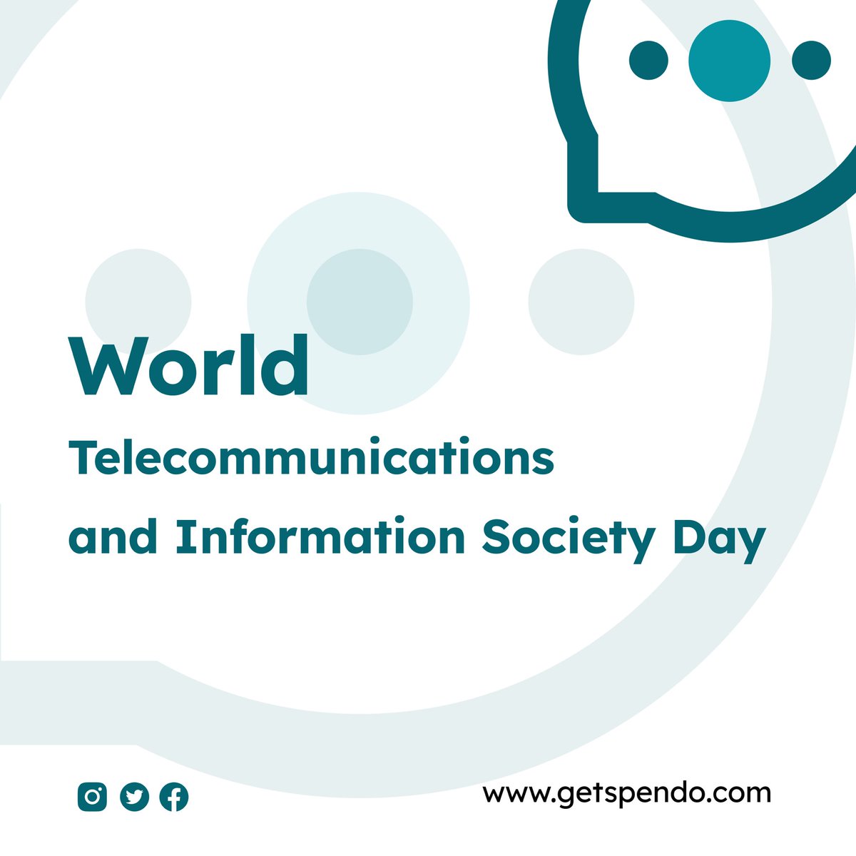 getspendo's tweet photo. Today, as we celebrate World Telecom and Information Society Day, let us acknowledge the remarkable power of the internet. It possesses a unique quality—the ability to transcend borders effortlessly. 🌐 https://t.co/zwQfKWvsd3