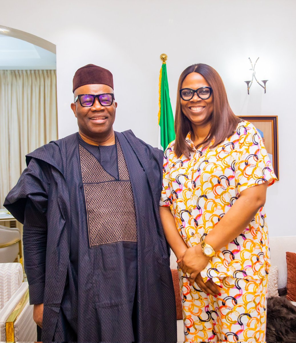 YemibOyebanji's tweet photo. Yesterday, I had the honour of joining my husband, H.E, Governor @biodunaoyebanji, to receive a few Senators of the Federal Republic of Nigeria, led by Senator @Senator_Akpabio, at the Ekiti State Governor's Lodge, Abuja. https://t.co/txPcHu9gKY