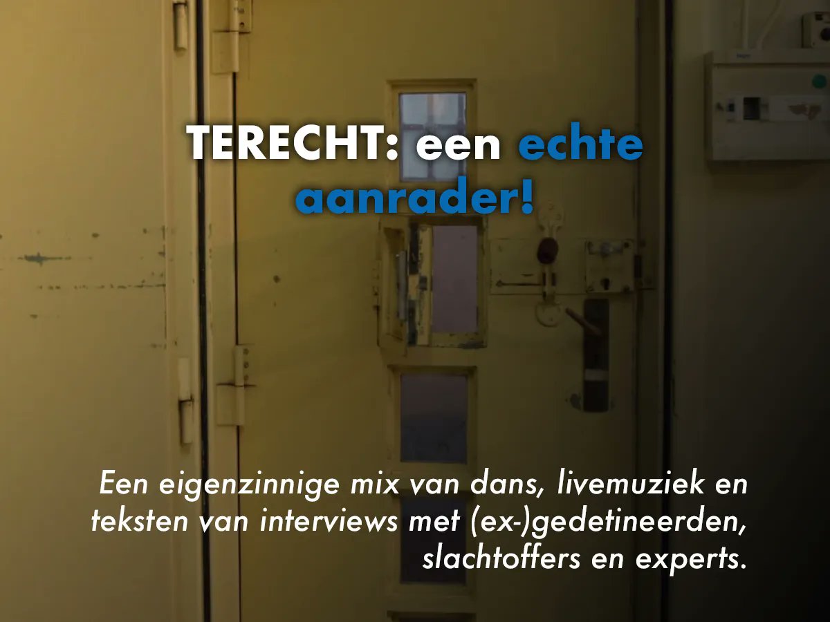 Aanrader: TERECHT. Een theatervoorstelling vanuit het perspectief van mensen die al op jonge leeftijd in aanraking kwamen met het strafrecht.

Meer informatie + tickets:
wabisabitheater.nl

#terwille #aanrader #voorstelling #theater #waargebeurd