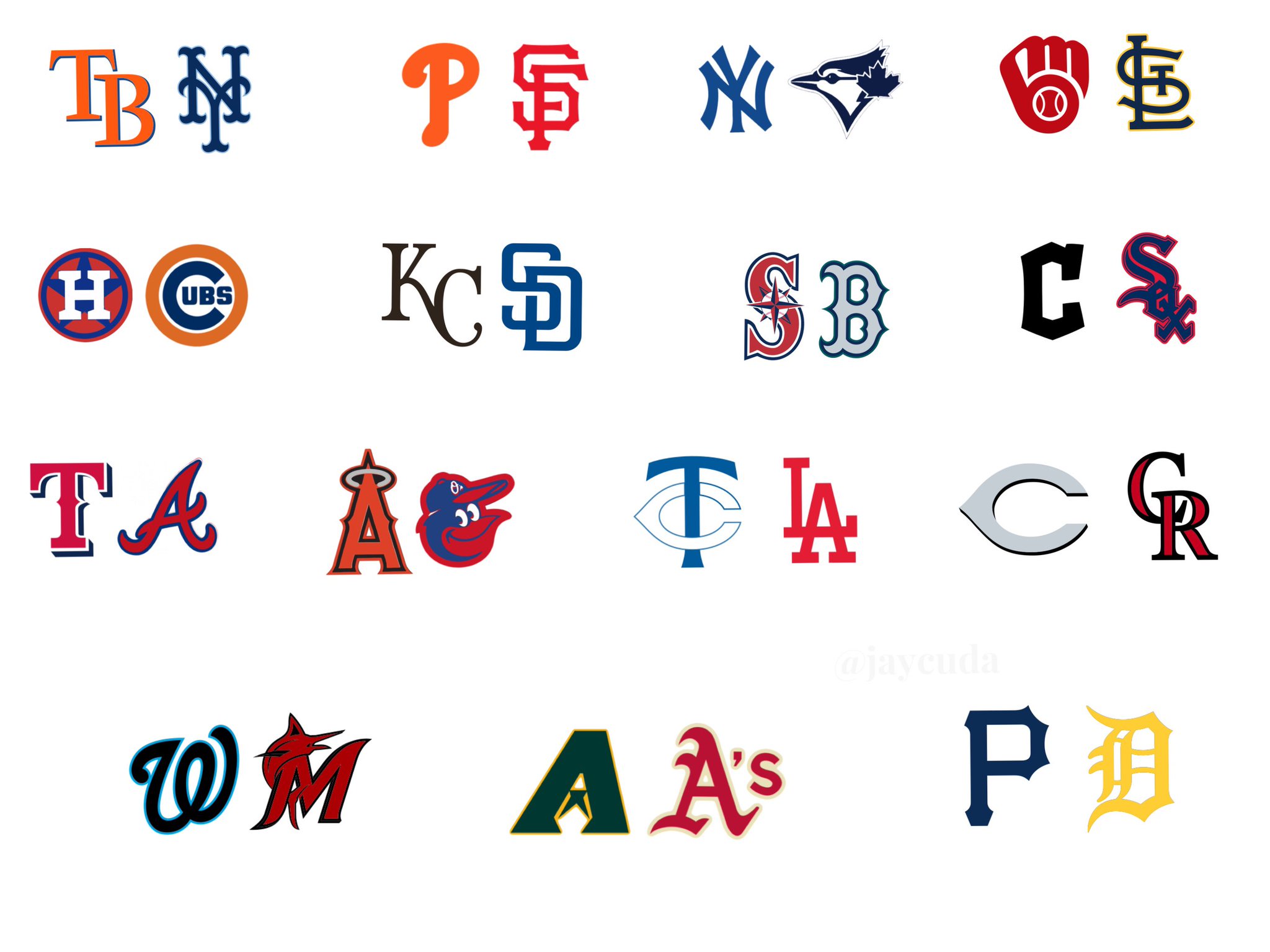 Buy MLB Baseball teams logo 30 wall decals stickers Good size 6 in Online  at desertcartLuxembourg