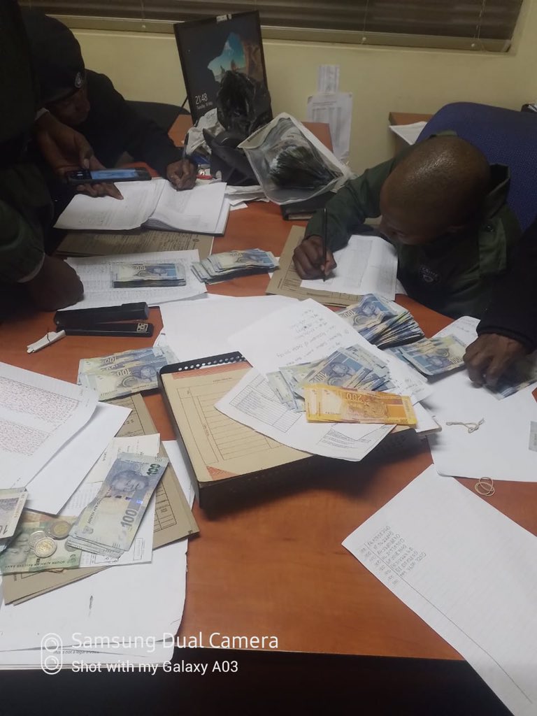 PSAFLIVE's tweet photo. JUST IN: Amapanyaza in a joint operation with SAPS has arrested two “Bana ba Faro” illegal Egyptian foreigners aged 32 and 35 for multiple charges including theft and money laundering after they were found with stolen copper, a suspected motor vehicle, and an undisclosed amount of money in Tembisa. The following arrests for copper and cable theft, among other offenses, were been made in Tembisa as part of multidisciplinary operations by various law enforcement agencies.