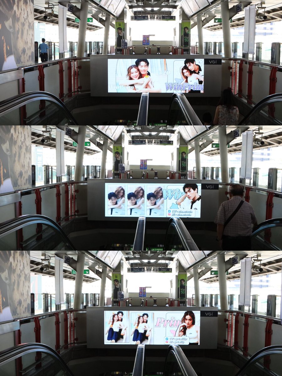 Sssclin1129's tweet photo. 帮忙代拍的应援视频现场图,实际效果比预览图好看太多啦！！

在现场观看一定更甜蜜，真的很想在当地实景拍摄四屏画面，我们希望可以有认识winprim的朋友们看到打卡并标记他们，winprim的甜蜜就是要让全曼谷的人知道💗

#วินพรีม #winprim
#winmetawin #primiily https://t.co/EamaPKB0RT