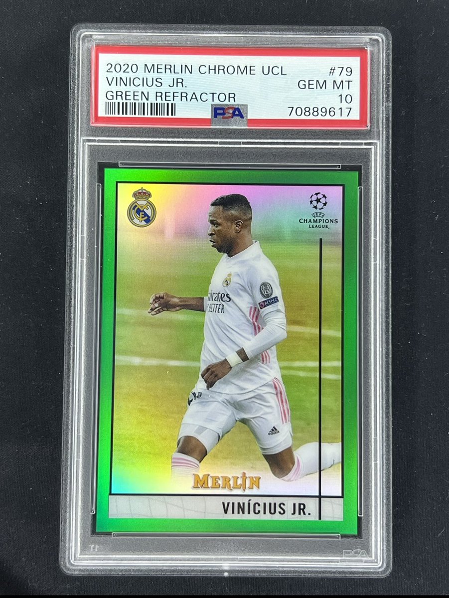 infinitecards00's tweet photo. 🔥 Vinicius Jr Merlin /99 PSA 10 Giveaway 

IF Madrid advances tonight with Vinicius Jr providing a Goal or Assist, I will random this out to anyone who:

- Retweets this;
- Follows me 
- Drops their score prediction below 👇

Good luck!! https://t.co/Ti4Yt3N8g6