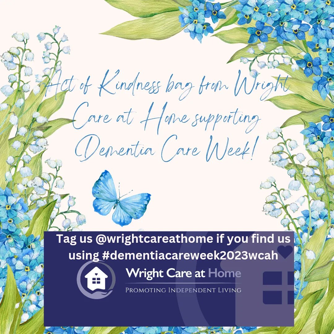 Have you found one of our acts of kindness bags around town 💙#dementiacareweekwcah2023
