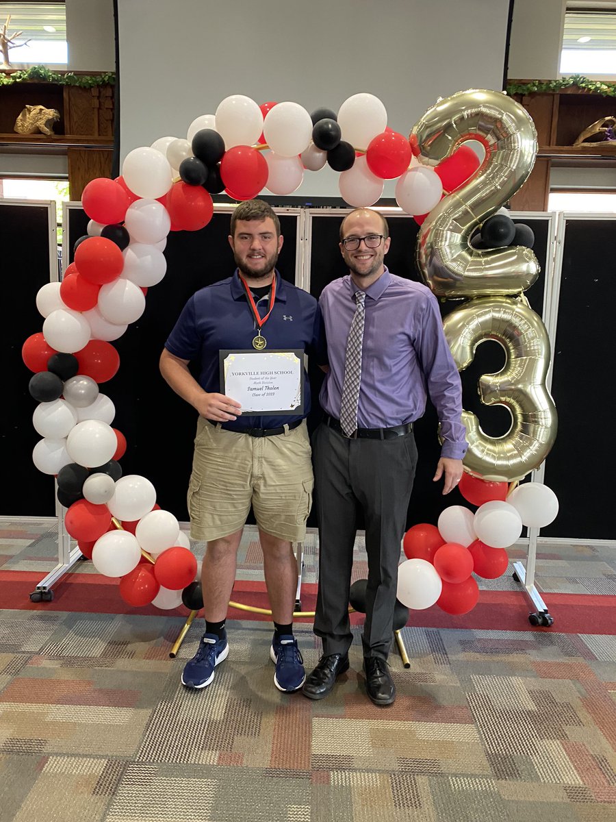 YHS Applied Math Division (@yhsappliedmath) on Twitter photo Congratulations to Sam Tholen, the <a href="/115yhs/">Yorkville High School</a> Applied Mathematics Student of the Year! Congratulations to Sam Tholen, the <a href="/115yhs/">Yorkville High School</a> Applied Mathematics Student of the Year!