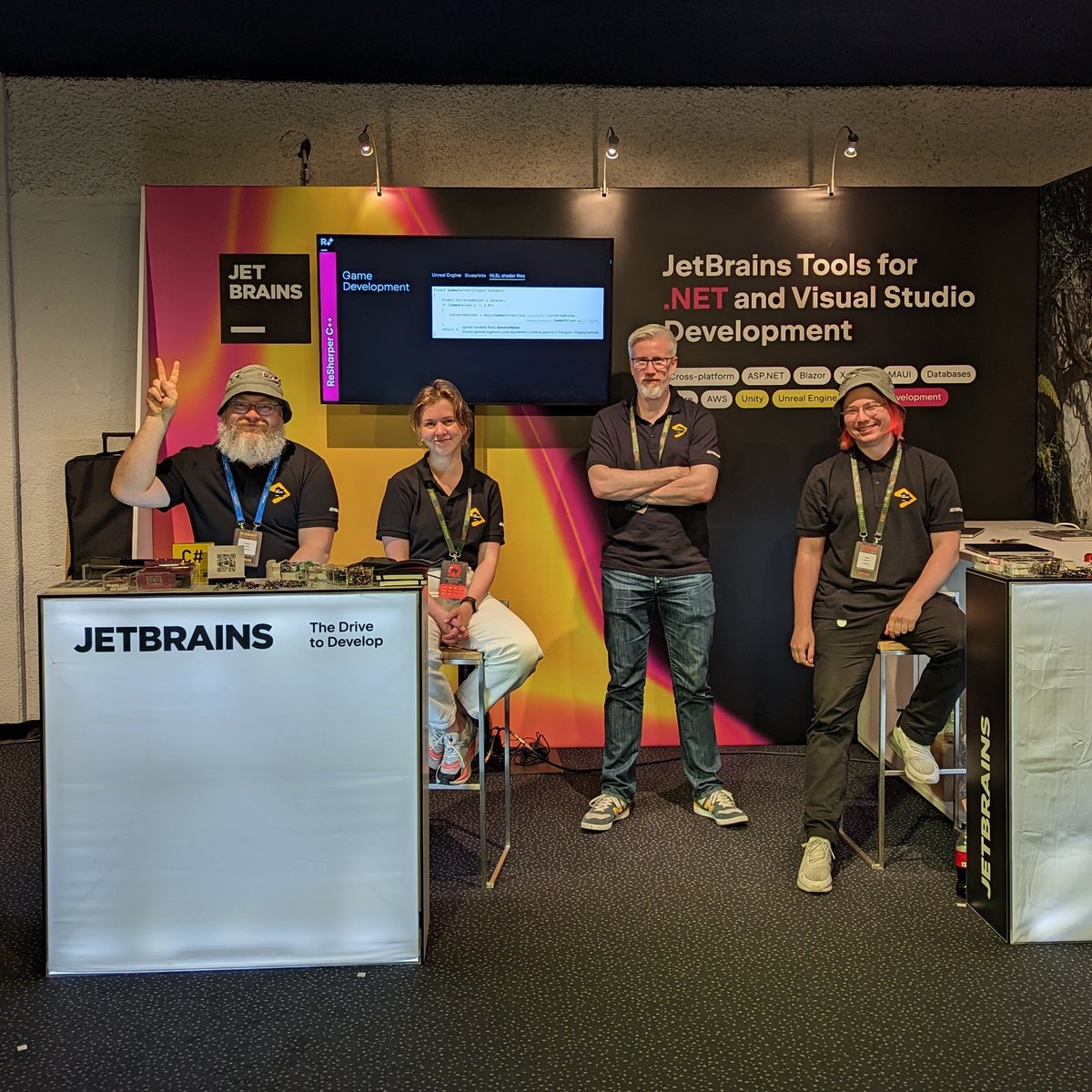 resharper's tweet image. If you&apos;re at @TechoramaBE and have yet to say hi to us, you have the last few hours to do so! #techorama #dotnet