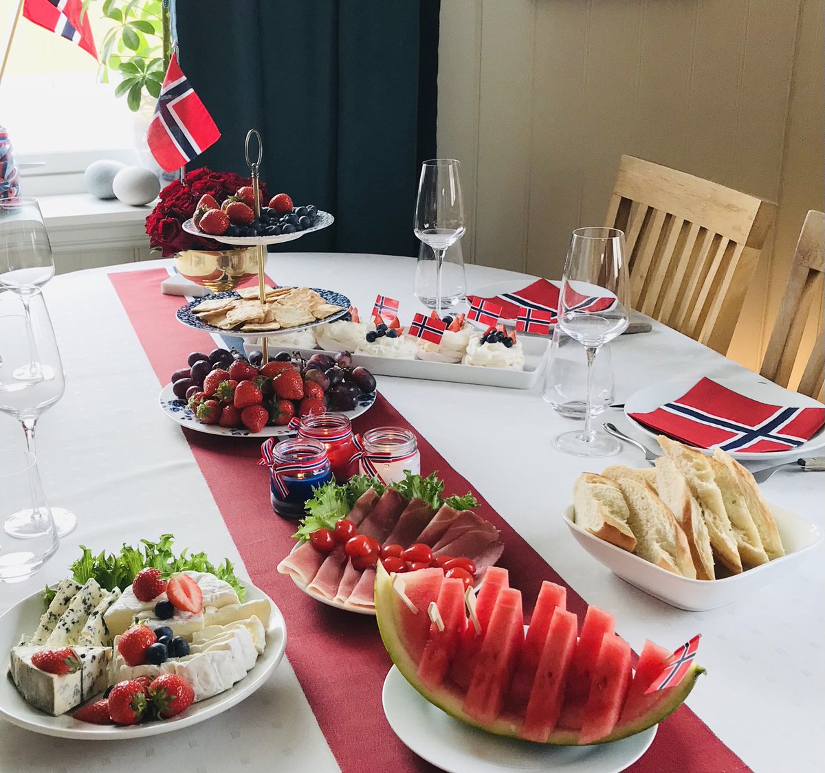17 mai frokost 🥳🇳🇴#17mai #norge #gratulerermeddagen #lofoten