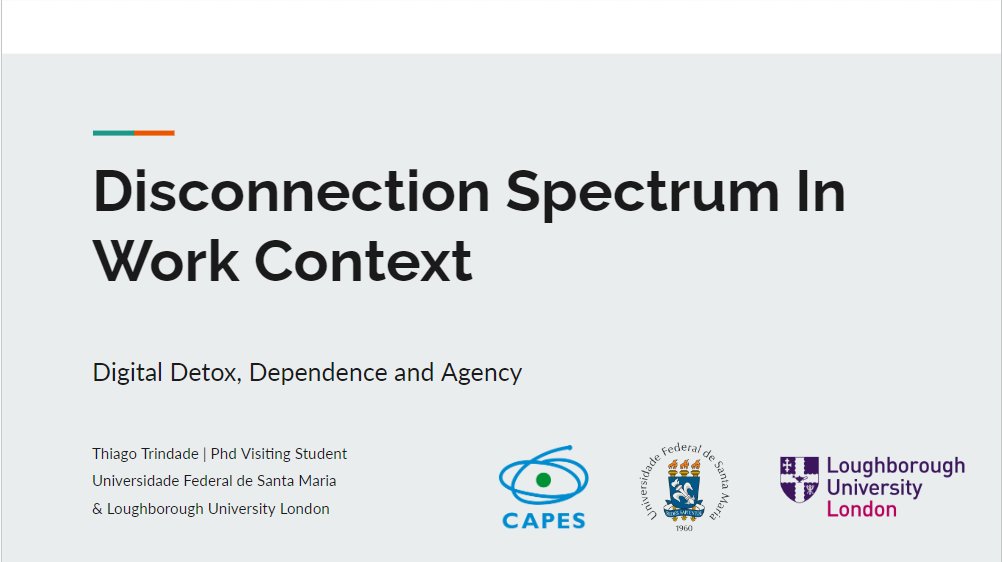 Feliz demais com a última semana:
- Falei um pouquinho sobre o Brasil no International Day da Loughborough University London
- Teve artigo publicado na Comunicação Midiática
- Teve apresentação sobre minha tese na universidade.

Seguimos!