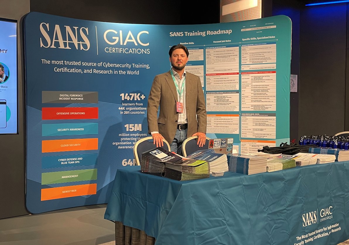 SANSEMEA's tweet photo. 📍 We're in 🇨🇿 Prague, Czech Republic connecting with the brightest minds in the cybersecurity industry.

Meet the SANS team onsite at @QuBitCon 2023 to learn more about the highest standard in #Cybersecurity training in the world.

#SANSTraining #QubitConference https://t.co/p7VDbX8k3b