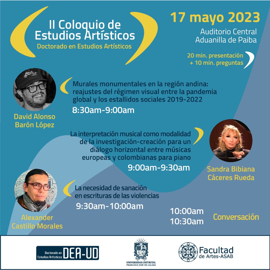 doctoradoArteUD's tweet photo. ¡Empezamos con el II Coloquio de Estudios Artísticos!

Conéctate en: https://t.co/iOTzv89lTj https://t.co/dMmasJUlxa