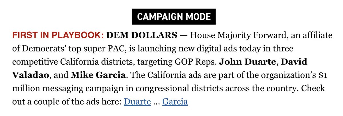 HouseForward's tweet photo. ICYMI: We have launched new Spanish and English digital ads in CA-13, CA-22, and CA-27 highlighting Reps. John Duarte, David Valadao, and Mike Garcia’s devastating plan that is threatening to default on our debt. https://t.co/LhmWdhnFCX