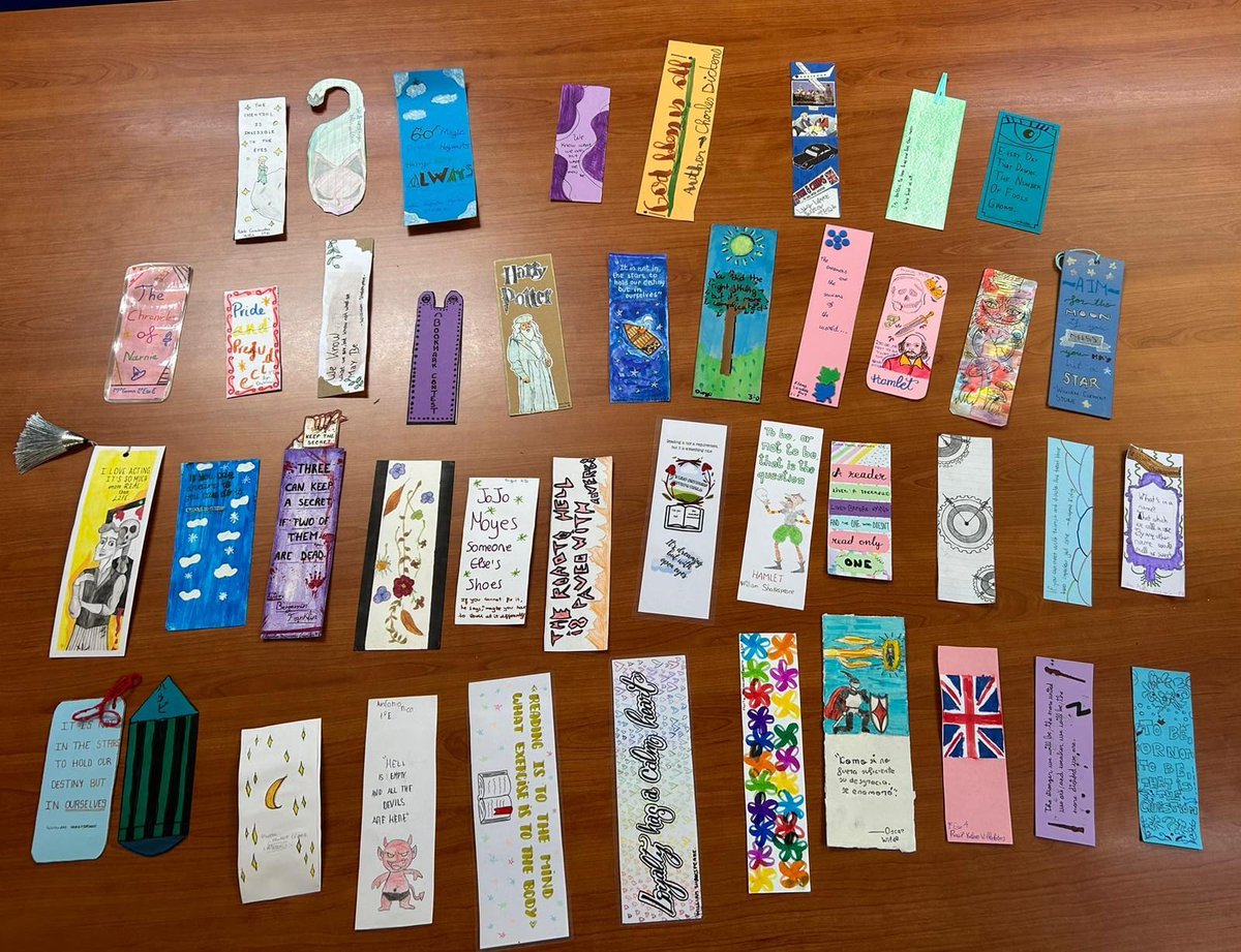 DonLenguas's tweet photo. Concurso de marcapáginas (Bookmarks) del Departamento de Inglés para incentivar la lectura y promover la literatura inglesa #ComunicAMLG @ComunicApro_ @coin_ies https://t.co/zZuV9jjc3m