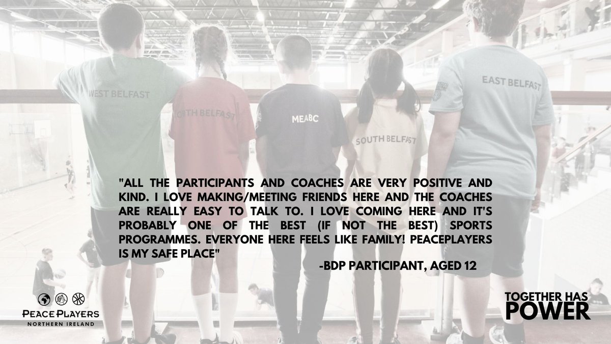 peaceplayersni's tweet photo. Donate today and you also support the Bridging Divides Programme (BDP). Your donation will ensure that these participants don't just become teammates, but lifelong friends as well.
Donate here: https://t.co/T4I4L9qwwj
#PeacePlayersNI #FundraisingCampaign #TogetherHasPower https://t.co/0X8cppdaWp