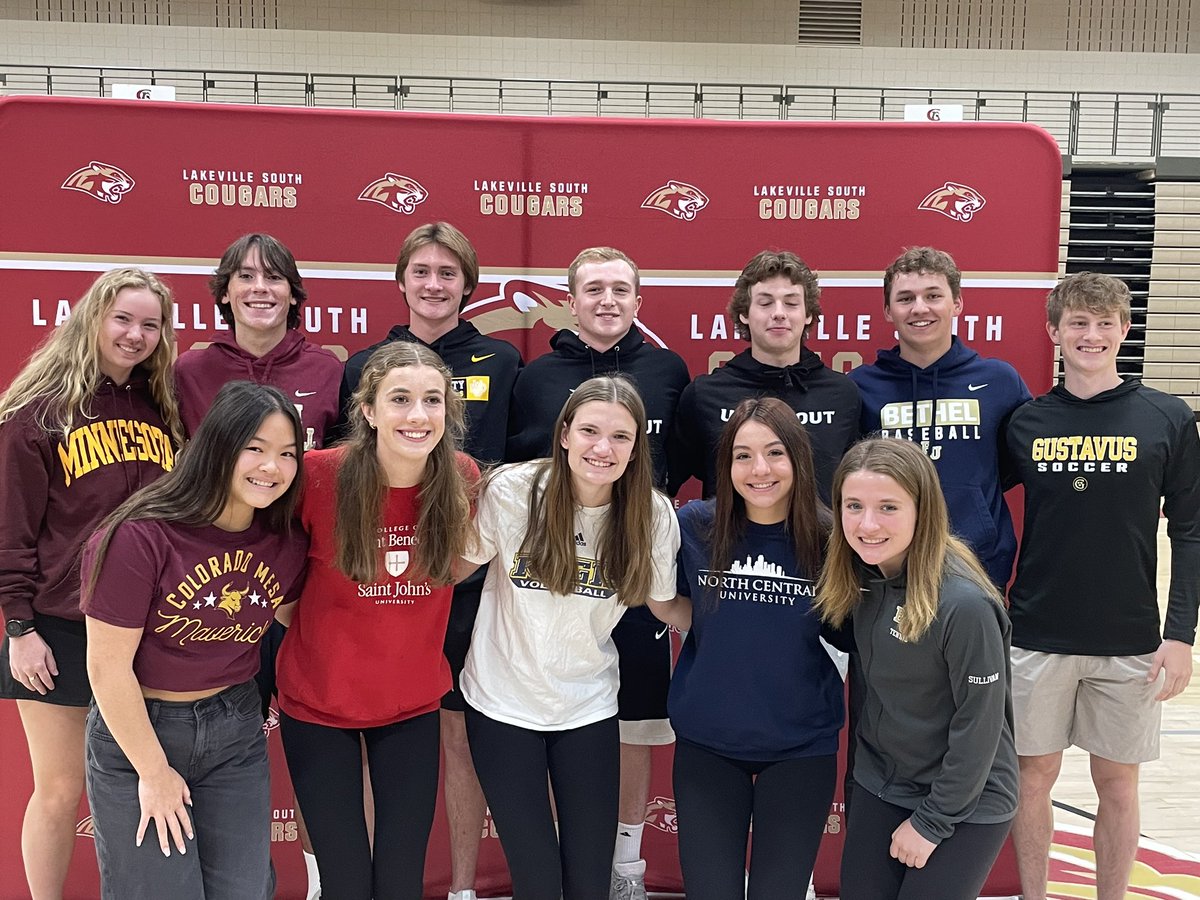 Congrats to our athletes who participated in D3/NAIA commitment day.

Evan Barnett - UM-Morris <a href="/UMMFootball/">Minnesota Morris Football</a> 
Jaden Groen - Dordt Univ. <a href="/DordtFB/">Dordt Football</a> 
Jackson Hall - UW-Stout
Jacob Royse - UW - Stout <a href="/UWStoutFootball/">UW-Stout Football</a> 
Wyatt Ronn - Rose-Hulman <a href="/RoseHulmanFB/">Rose-Hulman Football</a>