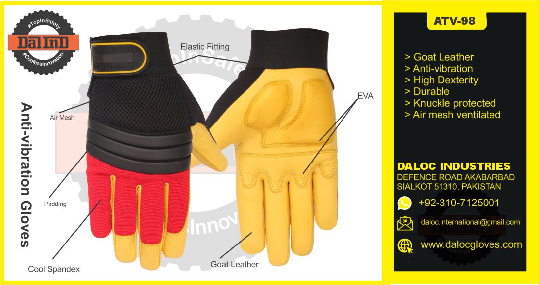 dalocgloves's tweet photo. Real goat leather anti vibration gloves to work with vibrating tools on site. Protection from injuries caused by vibrating tools. The right hand protection gloves . For more info on prices 
 #dalocgloves
#carpenters
#construction
#vibration
#handinjury
#leather
#leathergloves https://t.co/LOtqdiObRB