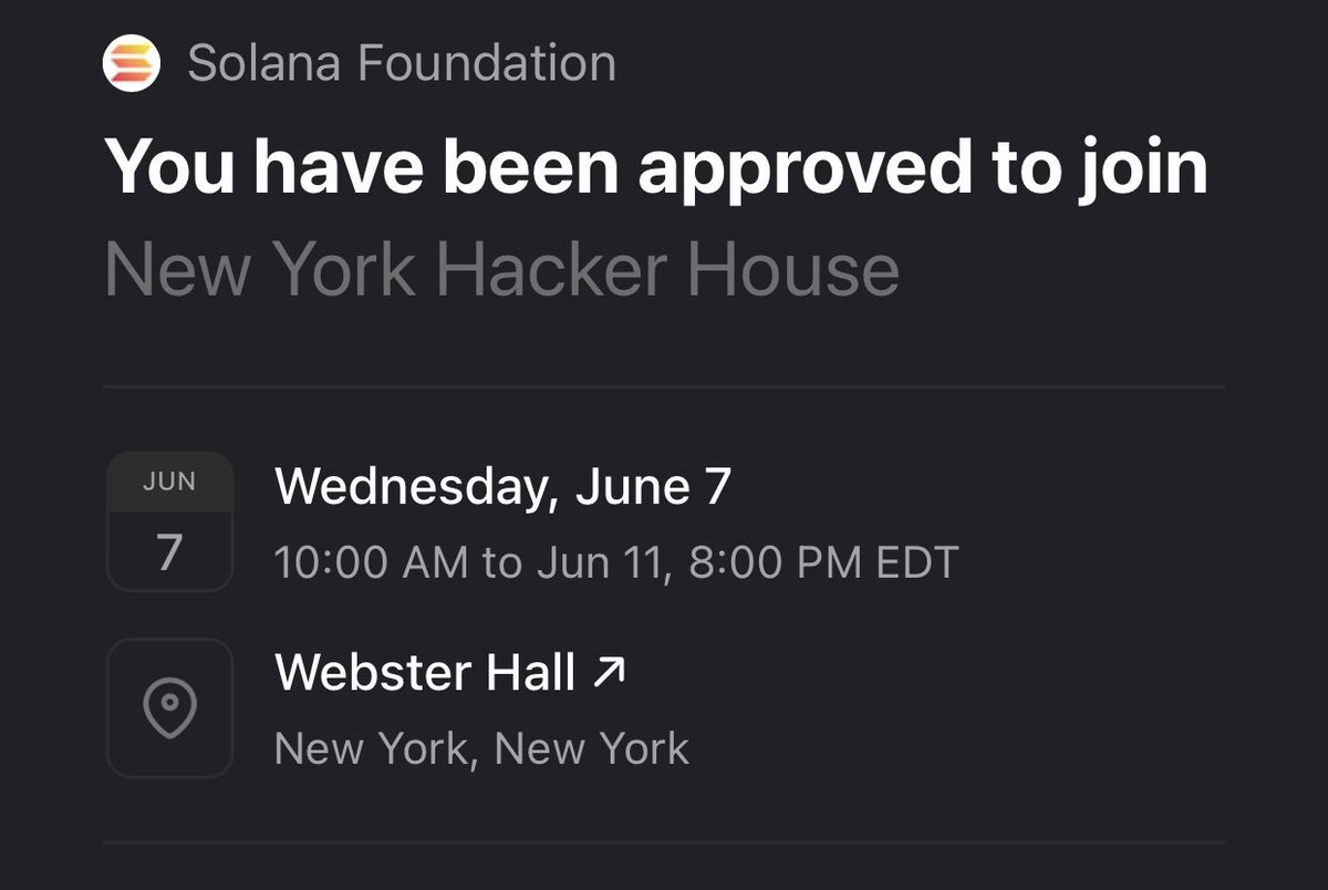 See you guys at the New York Hacker House 🫡