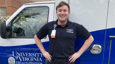 'I worked 7 years as an EMT and volunteered 4 years at the Charlottesville Albemarle Rescue Squad. It was these experiences that heavily influenced my decision to pursue an MPH!” —Leo Wackler, 2023 Master of Public Health Program graduate #2023SOMGraduation #UVAFinalExercises