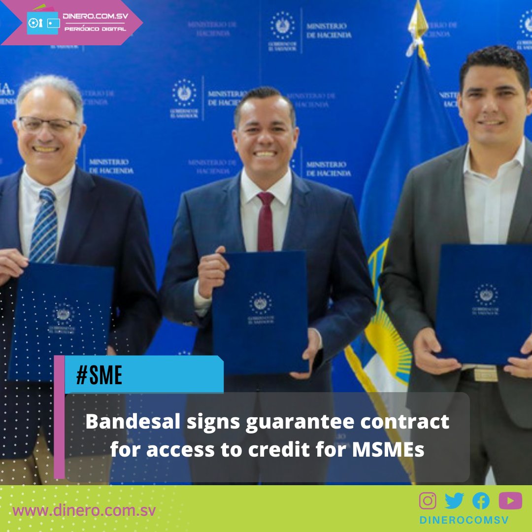 dinerocomsv's tweet photo. #SME @BANDESAL signs guarantee contract for access to credit for MSMEs
Read it here: https://t.co/gCKSmVaEdP
#BANDESAL #credit #MSMEs #IDB https://t.co/ioDOmgSac1