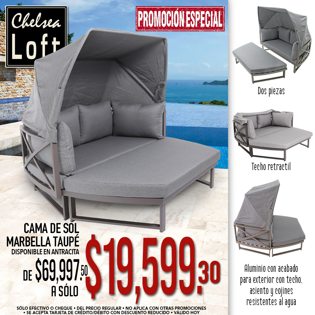 chelsealoft's tweet photo. 👉👉👉PROMOCIÓN ESPECIAL👈👈👈 Llévate la Cama de Sol Marbella Taupé a un súper precio 🤩🤩🤩 para que pases una tarde agradable en tu jardín o terraza. También está disponible en Antracita. Encuéntrala aquí 👉https://t.co/qLEg9Avlu0
#Chelsealoft #PromociónEspecial #CamaDeSol https://t.co/SqepvMXc7C
