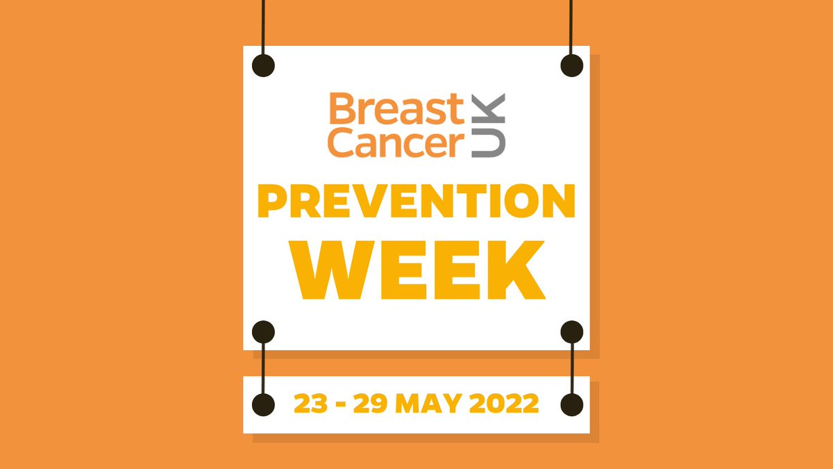 It’s @BreastCancer_UK  Prevention Week! 📣
They’re asking you to #makeasmallchange!
Look out for their top tips on how you can reduce your risk of breast cancer!
Visit their website for more information 👉: bit.ly/3NllYg4