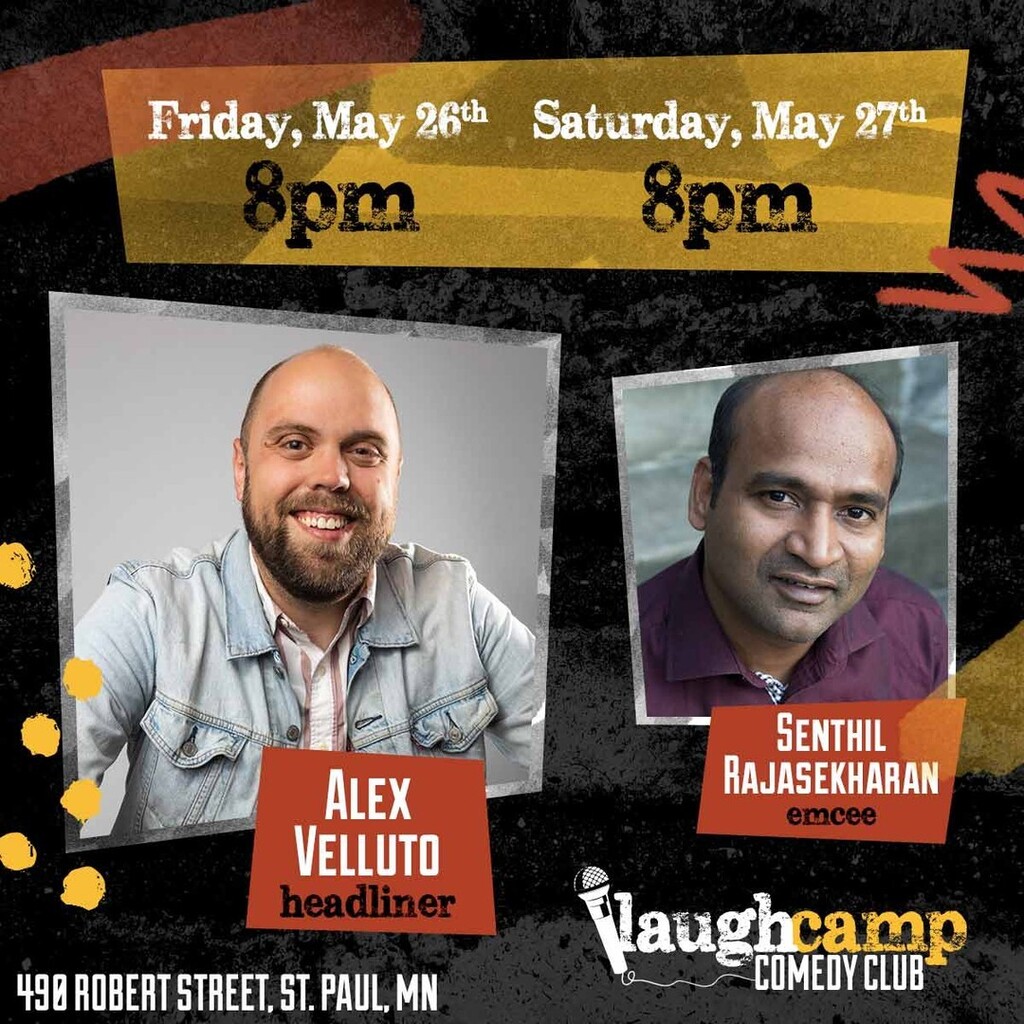 See Alex Velluto on May 26 and May 27 at Laugh Camp Comedy Club! Alex Velluto is a comedian on the rise. With two Dry Bar Comedy specials and millions of online views, he has performed in the top comedy clubs across the country in over 100 cities as a m… instagr.am/p/CsWLeiYs363/