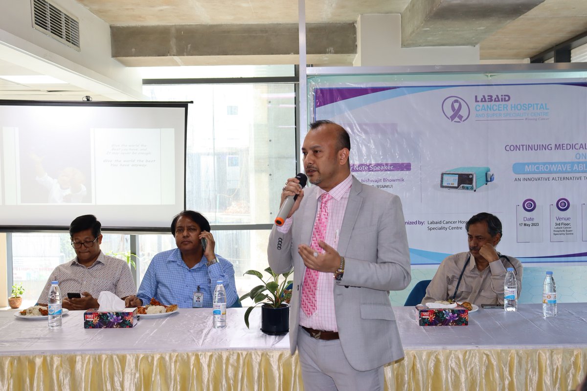 On 17 May 2023, Labaid Cancer Hospital and Super Speciality Centre organized a Continuous Medical Education (CME) on Microwave Ablation (MWA), a medical advancement technique.

#CME #MWA
#MicrowaveAblation
#LabaidCancerHospital