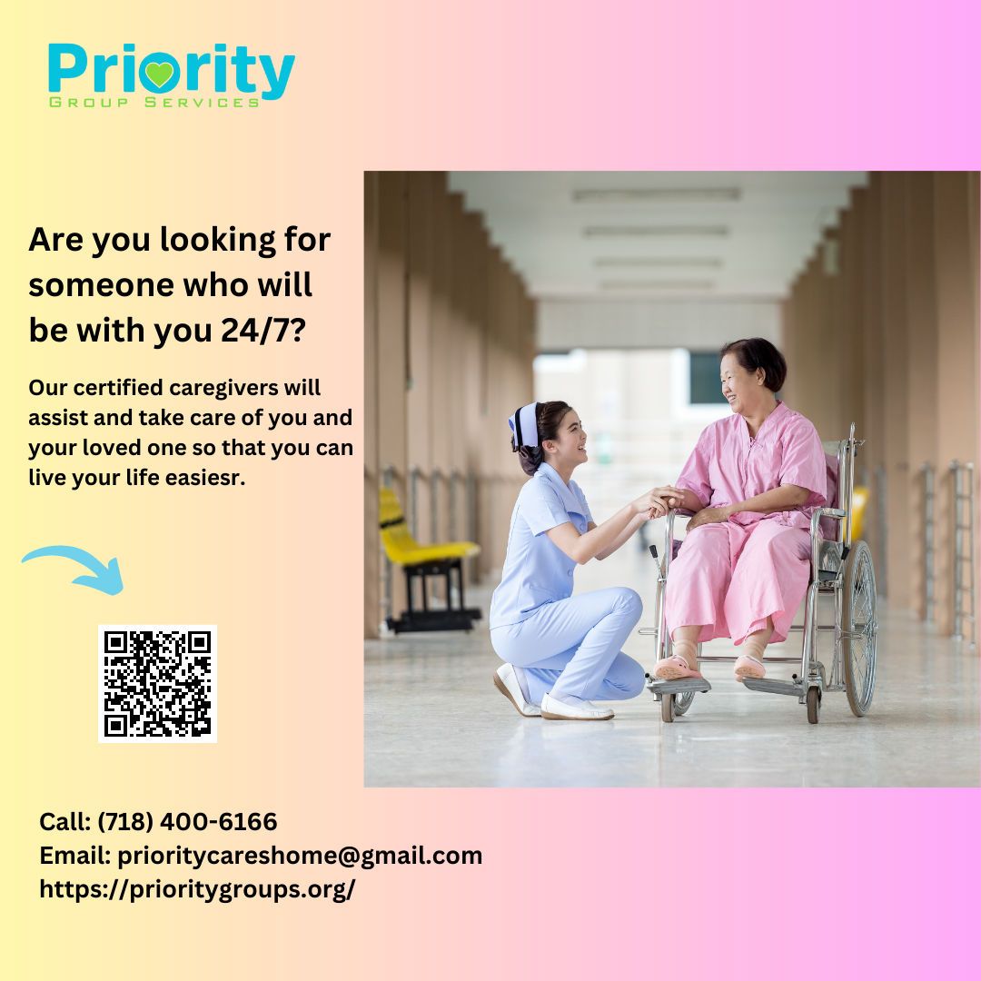 priority_nj's tweet photo. Looking for reliable home care in NJ? Contact us at (718) 400-6166 or email prioritycareshome@gmail.com. Choose expert eldercare with #prioritygroupservicesNJ. Trust us to care for your loved ones. #PGNJ #homecare #eldercare 💪✨ https://t.co/Fc5l3osIeo
