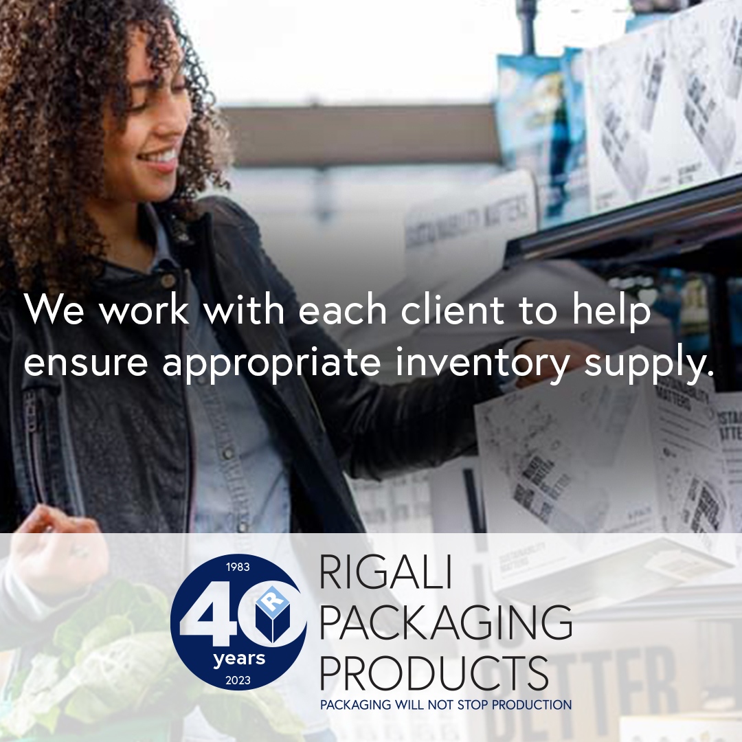 We work with each client to help ensure appropriate inventory supply. 
…..
#rigalipackaging #custompackaging #packagingsolutions #packaginginnovation #consultationservices