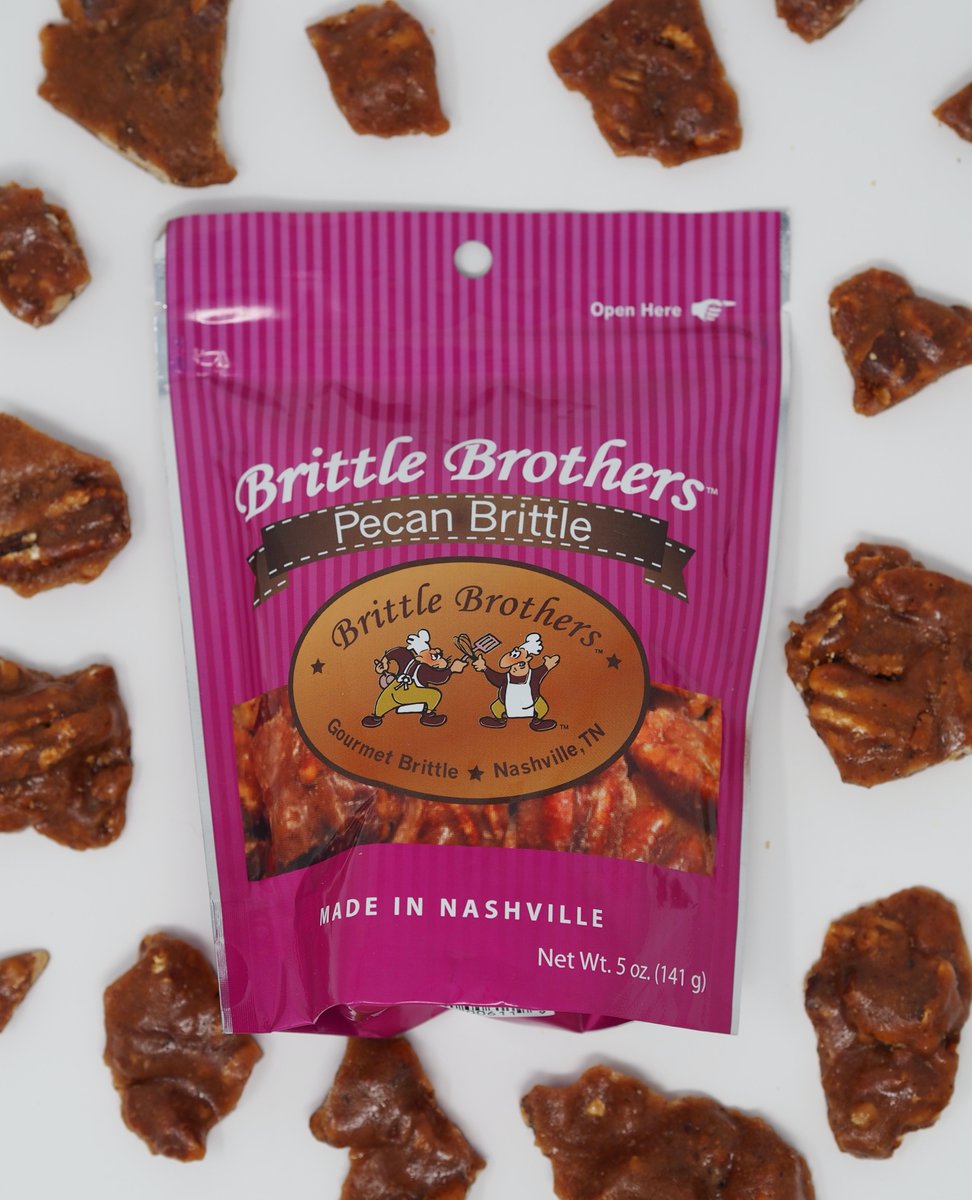 BrittleBrothers's tweet image. Sweet, nutty, and totally irresistible -  our Pecan Brittle is the perfect pick-me-up treat! 🤤 💜 😍

#brittlebrothers #peanutbrittle #cashewbrittle #pecanbrittle #nashvillehotpeanutbrittle #baconbrittle #candymaking#nashville #smallbusiness #gourmet #glutenfree #irresistible