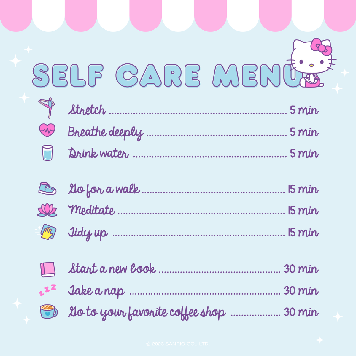 #WellnessWednesday: What will you be ordering off the Self-Care Menu today? 💕