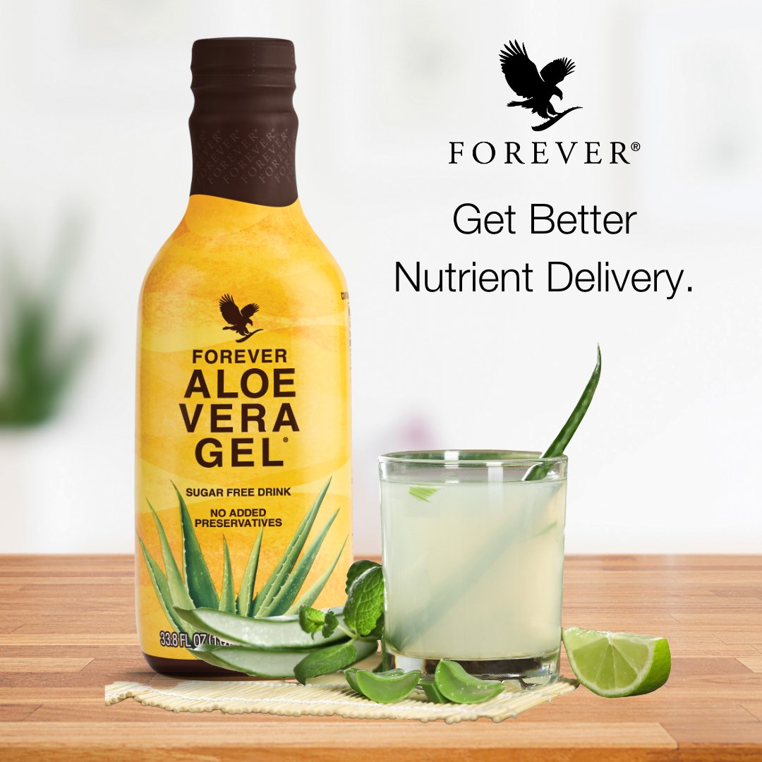 Drink in the benefits of Forever Aloe Vera Gel. Our aloe vera drinking gel  is made of 99.7% pure inner leaf aloe with no preservatives for an  experience as close to nature
