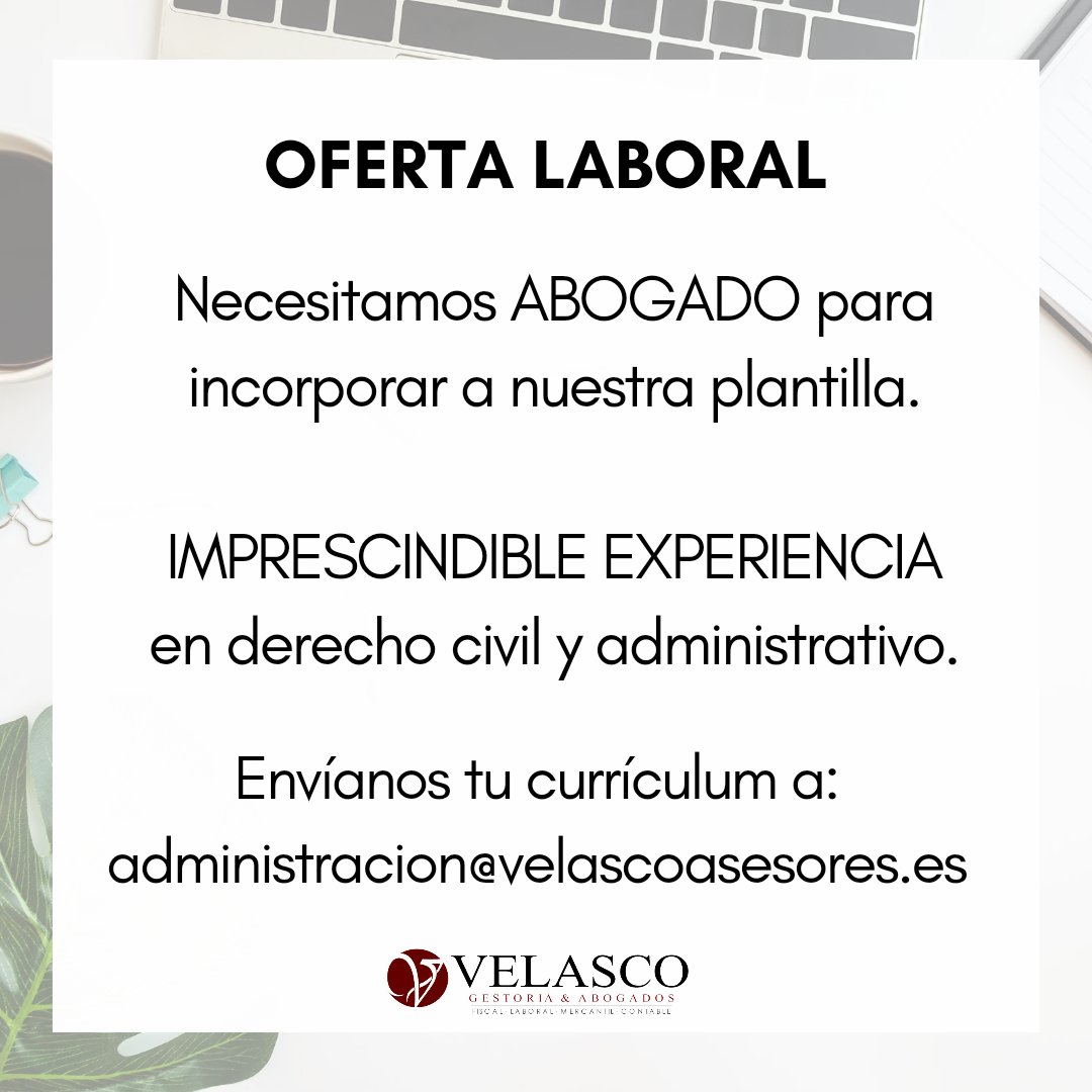 #Ofertalaboral
